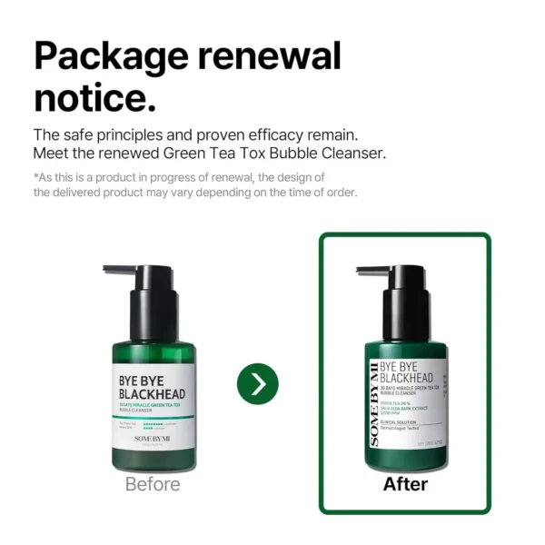 SOME BY MI - Bye Bye Blackhead 30 Days Miracle Green Tea Tox Bubble Cleanser