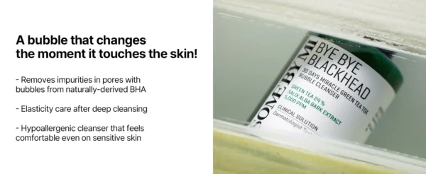 SOME BY MI - Bye Bye Blackhead 30 Days Miracle Green Tea Tox Bubble Cleanser